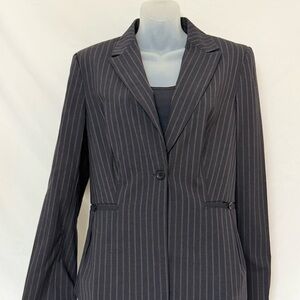 Banana Republic Gray Pinstripe Blazer